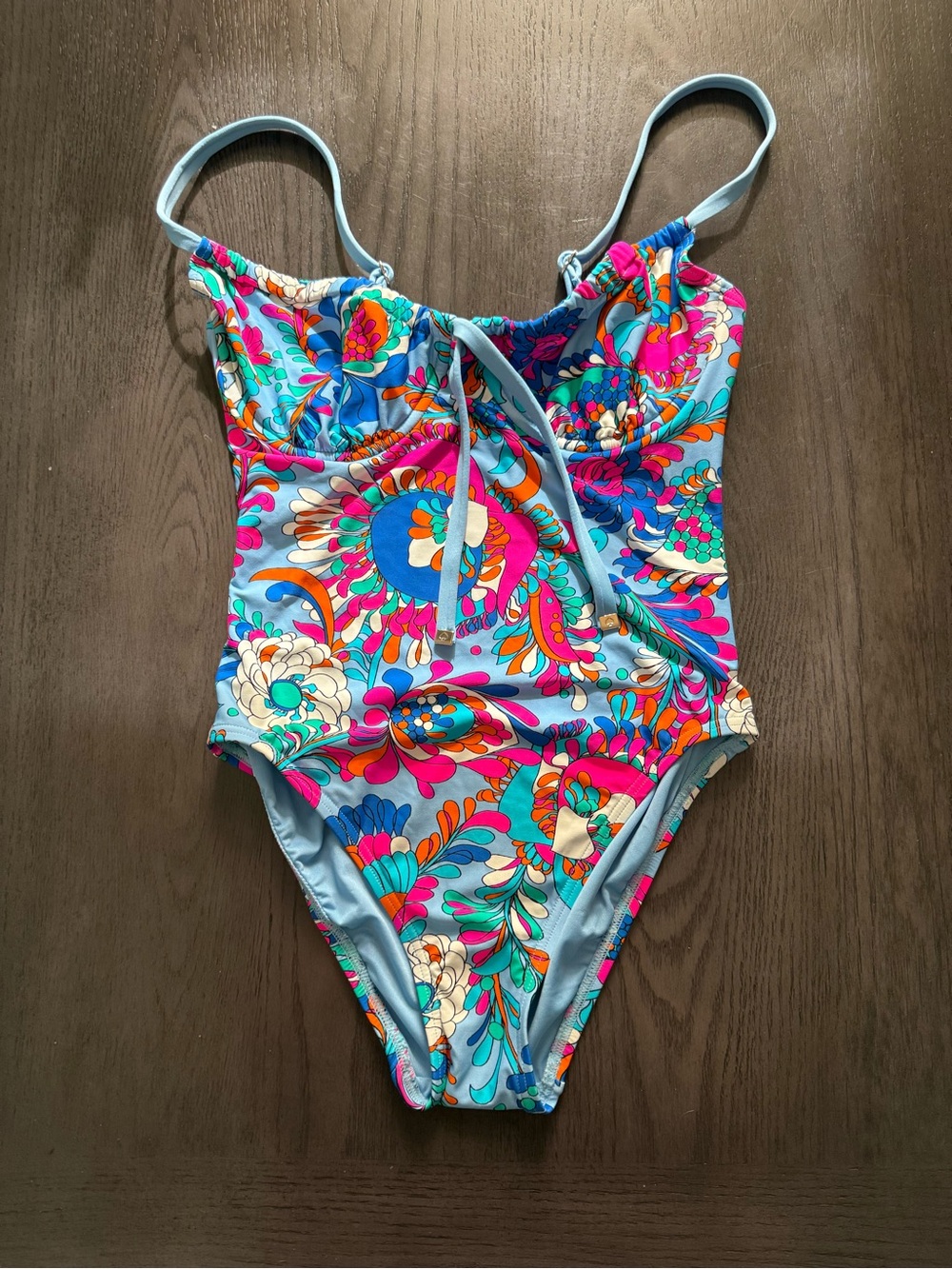 Kate Spade One Piece Sea Garden Swimsuit Size S